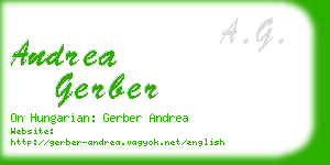 andrea gerber business card